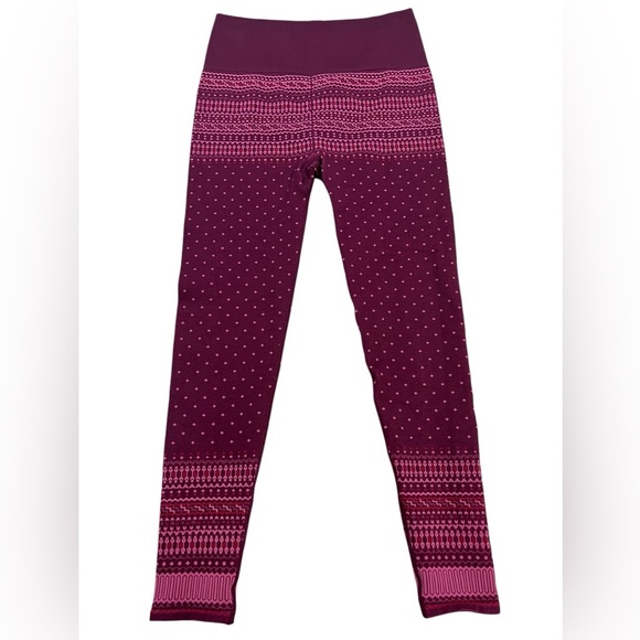 Fabletics Fair Isle Holly Seamless Long Sleeve Top High Waist Legging LARGE NWT - Picture 1 of 14
